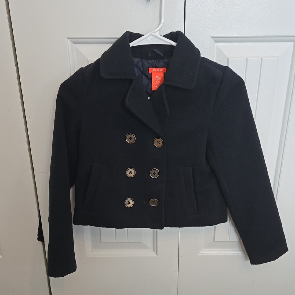 Kids black jacket size 7-8